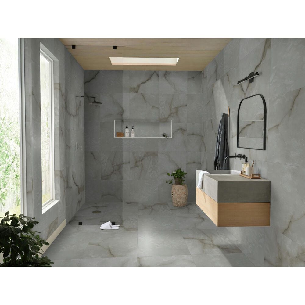 Shaw Astoria Brindle 23.5" x 23.5" Polished Porcelain Tile, , large