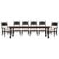 Hooker Furniture Americana Traditional Dining Table and 6 Chairs in Black, , large