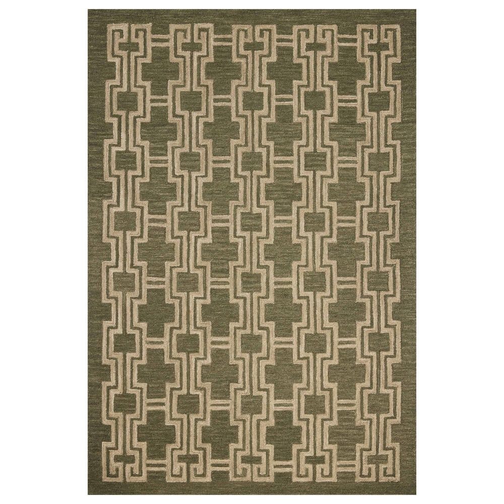 Loloi Barrow Moss and Beige 9"3" x 13" Area Rug, , large