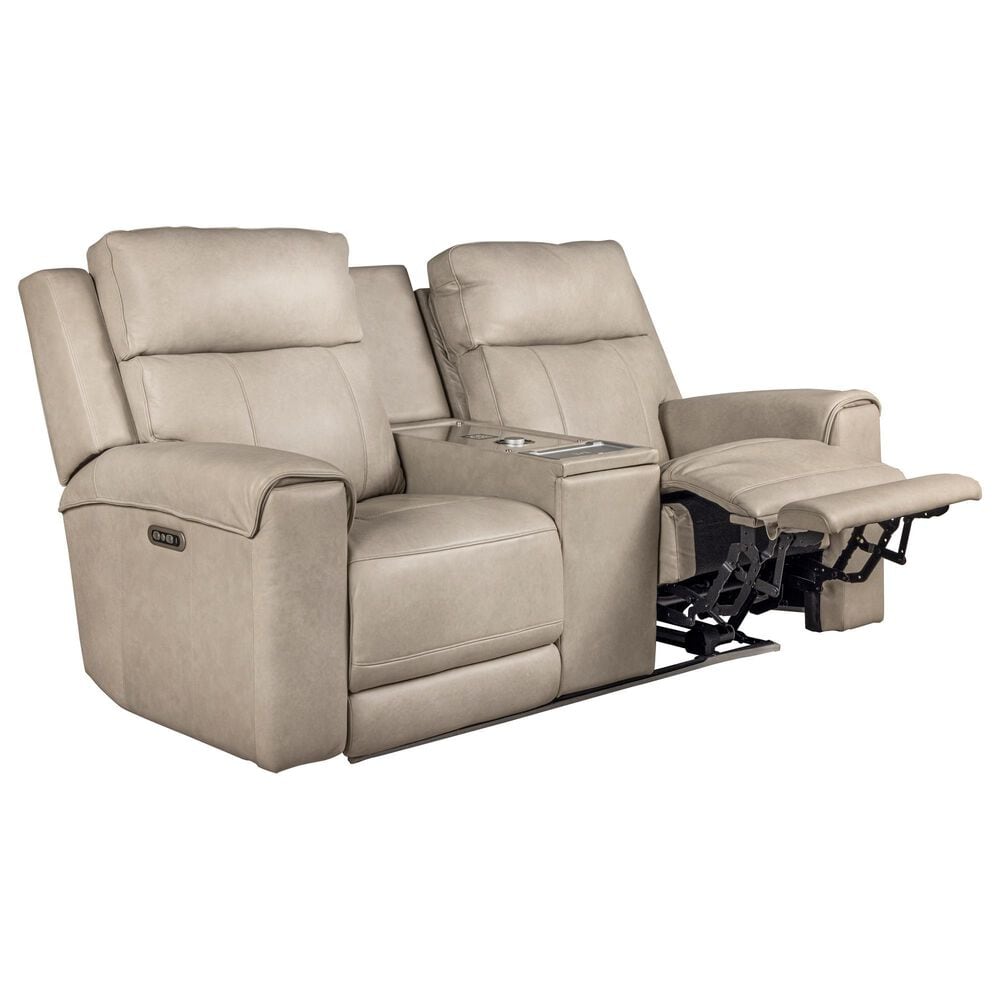 Somerset Home Harbour Power Reclining Loveseat in Caruso Light Grey, , large