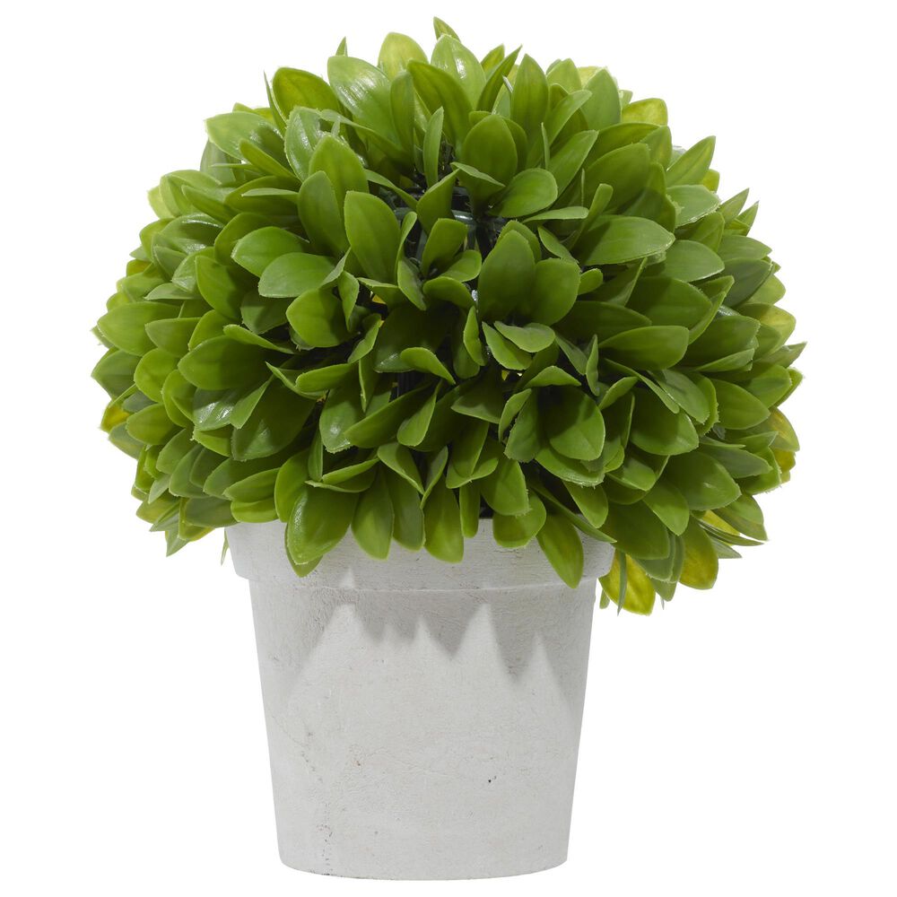 Maple and Jade 10" Traditional Vinyl Artificial Foliage in Green, , large
