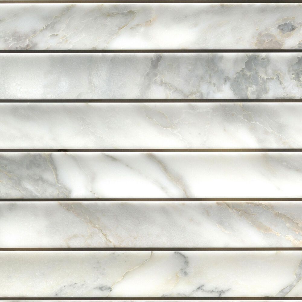 Emser Calacata Giallo 2" x 2" Hexagon on 12" x 12" Honed Natural Stone Mosaic Sheet, , large