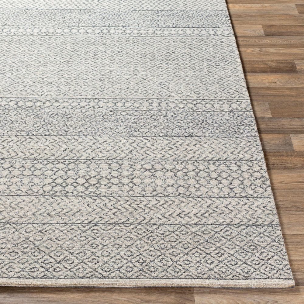 Surya Maroc MAR-2301 2&#39;6&quot; x 8&#39; Beige, Ivory and Charcoal Runner, , large