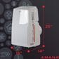 Amana 8,000 BTU Portable Air Conditioning Unit in White, , large