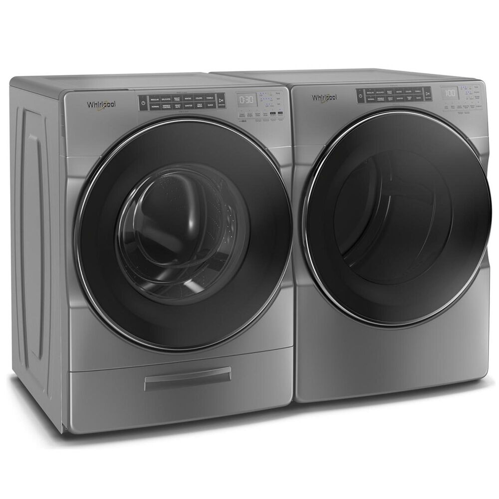 Whirlpool 7.4 Cu. Ft. Gas Dryer with Steam in Chrome Shadow, , large