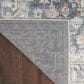 Nourison Astra Machine Washable 9" x 12" Grey and Gold Area Rug, , large