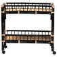 Baxton Studio Dalinda 2-Tier Kitchen Cart in Black and Natural Brown, , large