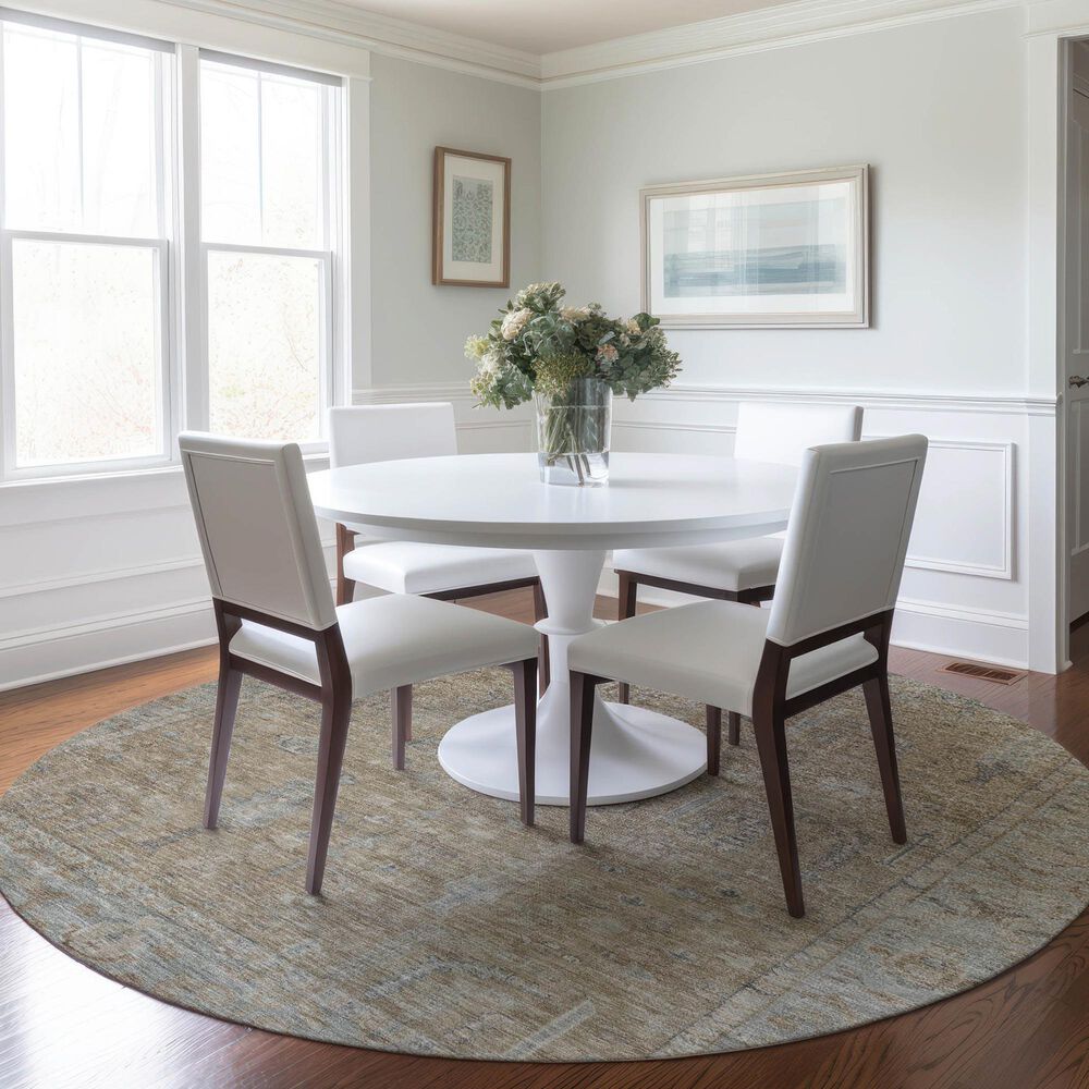 Dalyn Rug Company Solace SL11 8&#39; Round Tan Area Rug, , large