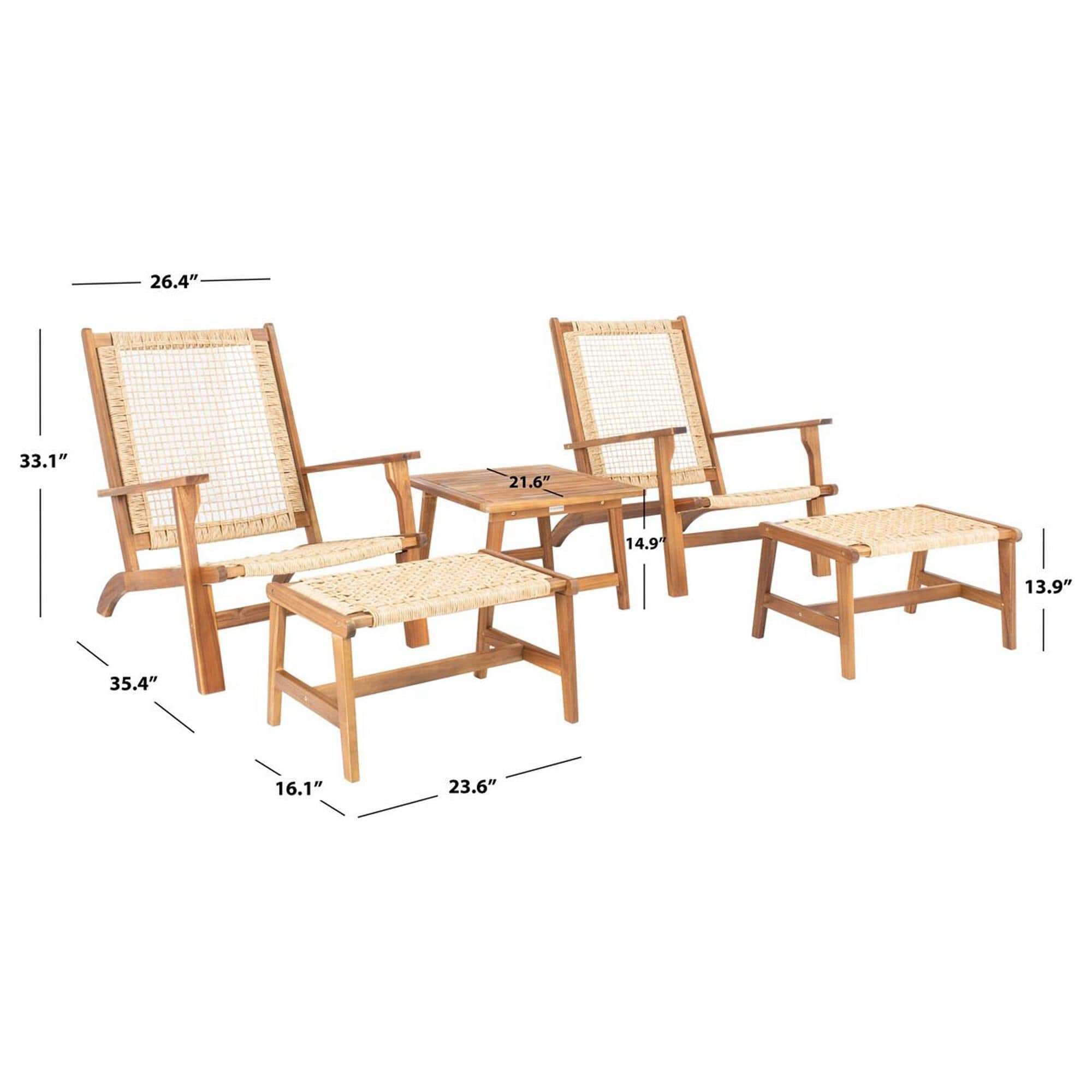 Vega natural stain on sale outdoor chair