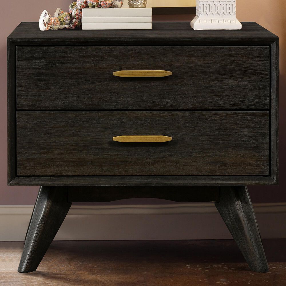 Blue River Loft 2-Drawer Nightstand in Brushed Brown-Grey, , large