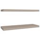 Hearth and Haven 32" Floating Wall Shelf in Taupe (Set of 2), , large