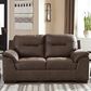 Ashley Maderla Loveseat in Walnut Brown, , large