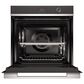 Fisher & Paykel Series 9 24" Contemporary Single Electric Wall Oven with 16 Functions in Stainless Steel and Black, , large