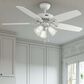 Hunter Builder Plus 52" Ceiling Fan with Lights in Snow White, , large