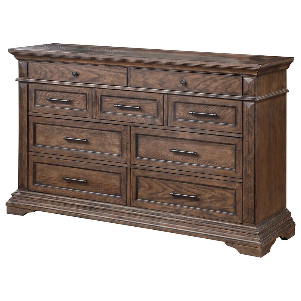 New Heritage Design Mar Vista Dresser in Brushed Walnut, , large