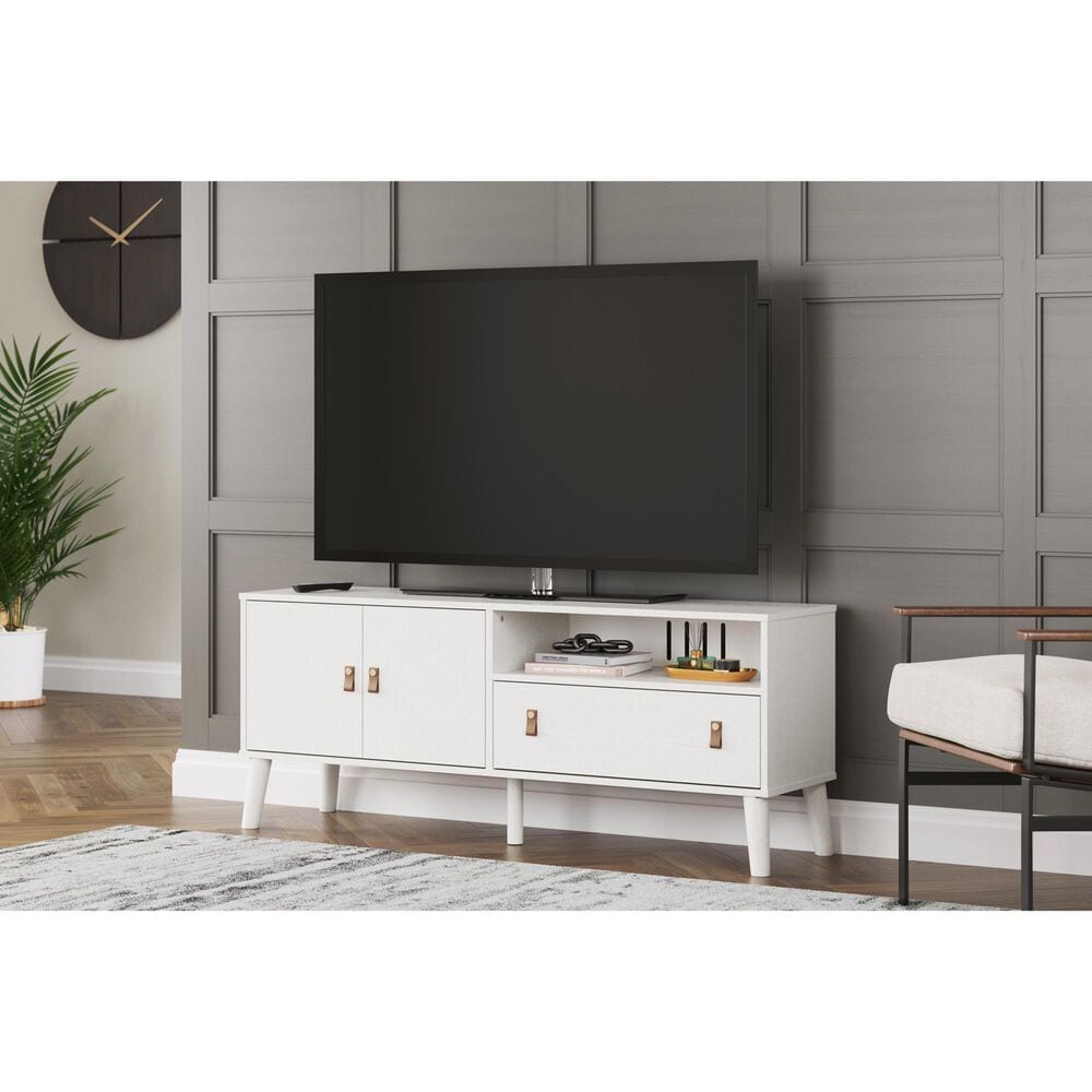 Ashley Aprilyn 59&quot; TV Stand in White, , large