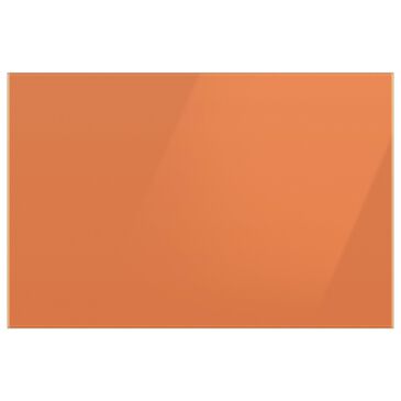 Samsung Bespoke 3-Door French Door Refrigerator Bottom Panel in Clementine Glass, , large