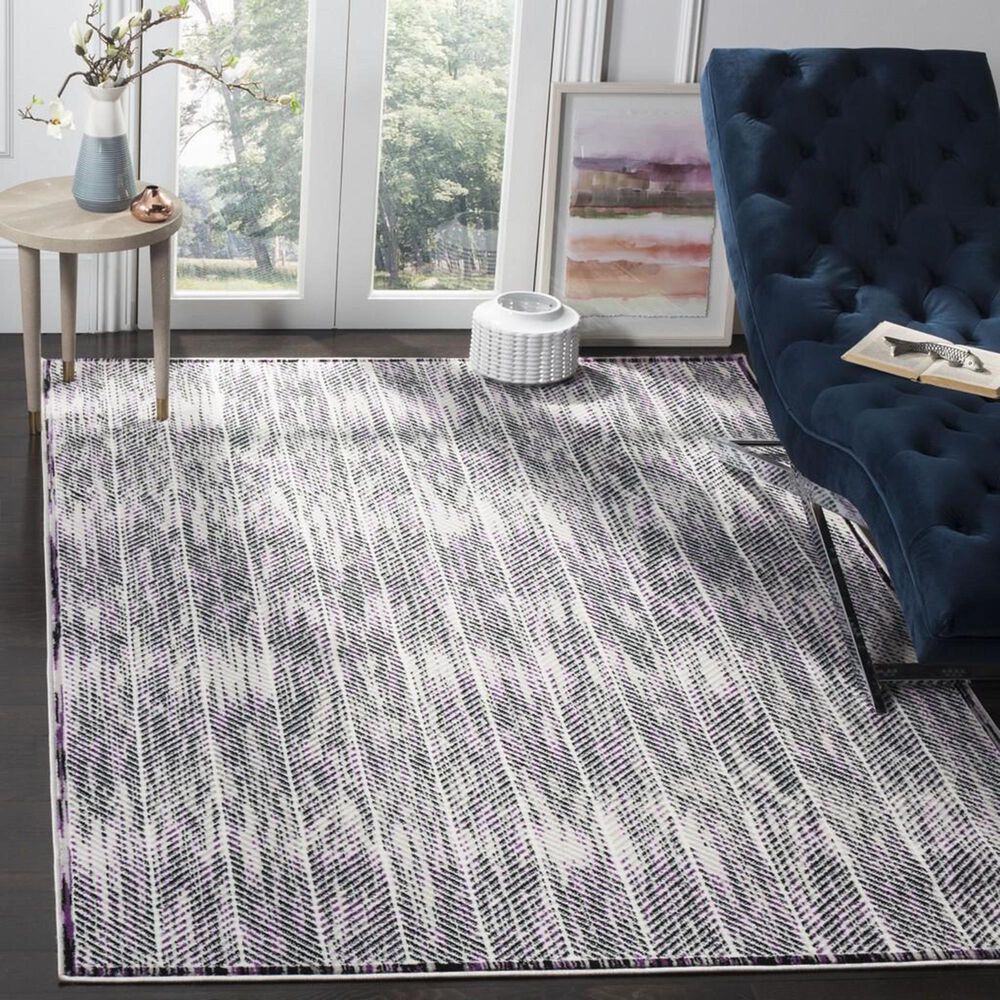Safavieh Skyler SKY194R 4&#39; x 6&#39; Gray and Purple Area Rug, , large