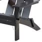Hearth and Haven Zuma Outdoor Foldable Adirondack Chair in Black, , large