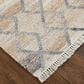 Feizy Beckett 2" x 3" Charcoal and Tan Area Rug, , large