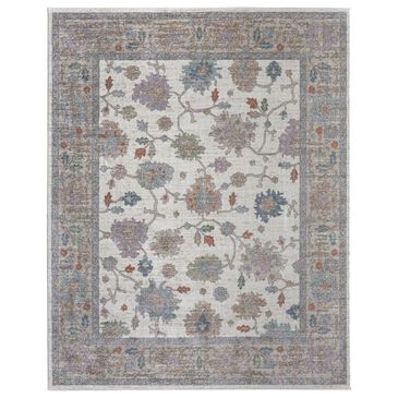 Feizy Dartmouth 39QJF 1"6" Square Ivory and Multicolor Area Rug, , large