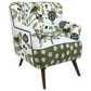 LR Home Matilda Accent Chair in Green and Multicolor, , large