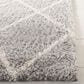 Safavieh Parma Shag PMA515G 6" x 9" Grey and Cream Area Rug, , large