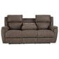 HomeStretch Milan Manual Reclining Sofa with Drop Down Table in Espresso, , large