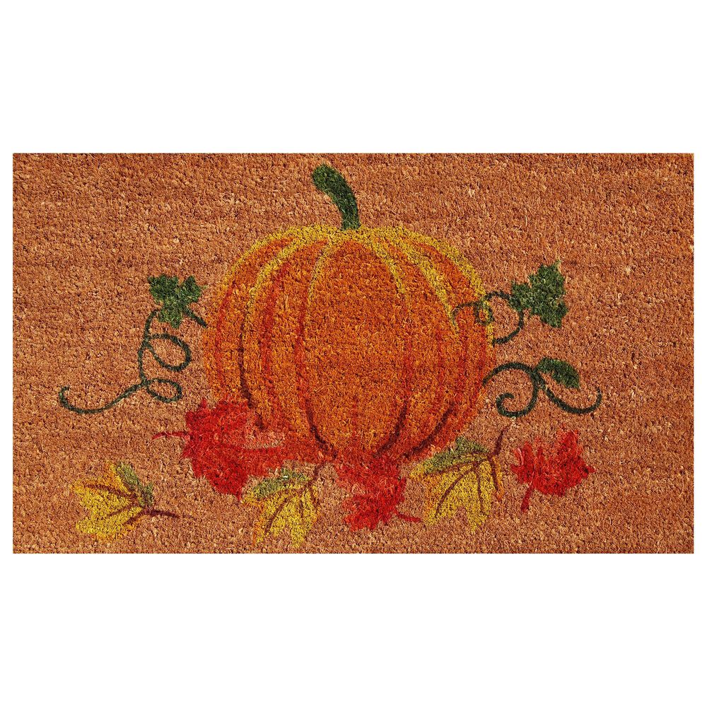 Callaway Nature"s Bounty 1"5" x 2"5" Natural and Orange Door Mat, , large