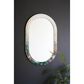 Kalalou Oval Floral Painted Framed Mirror in Multicolor, , large