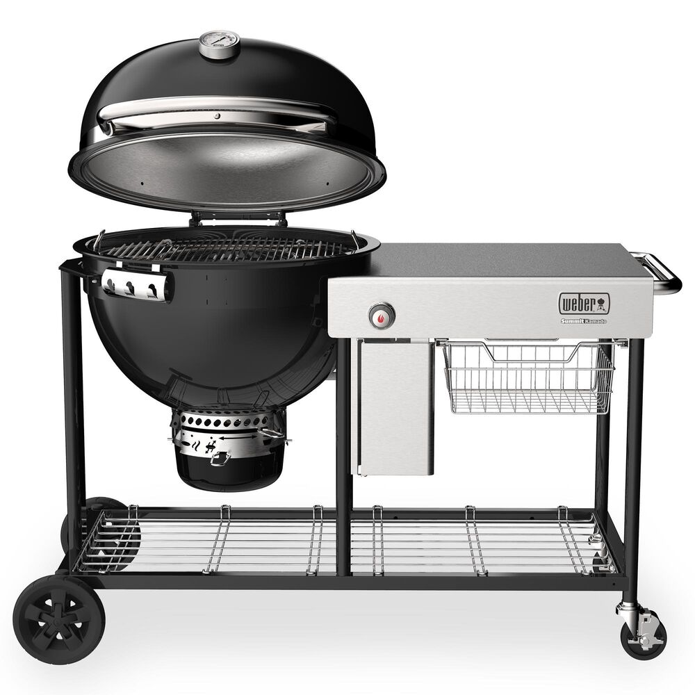 Weber Summit Kamado S6 Freestanding Grill in Black, , large