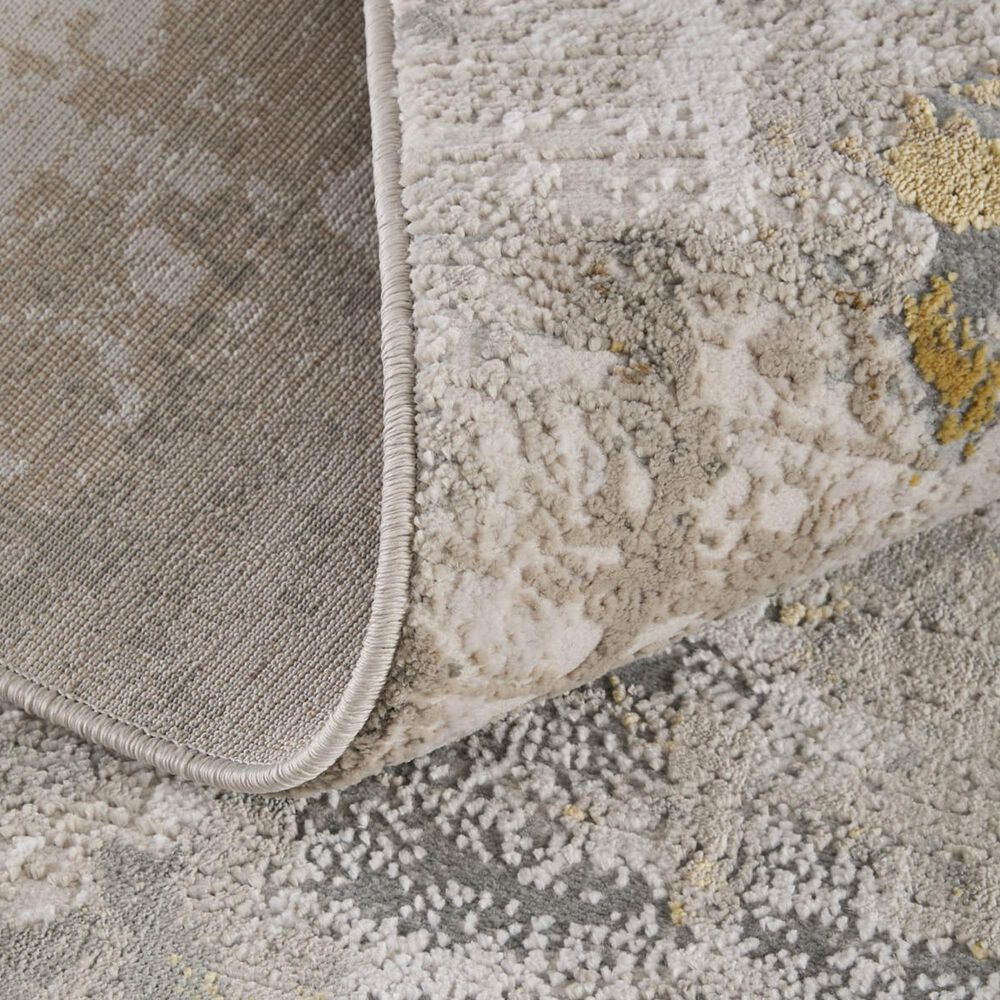 Feizy Waldor Gold and Birch 2&#39;10&quot; x 7&#39;10&quot; Runner, , large