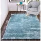 Feizy Indochine 3"6" x 5"6" Light Aqua Area Rug, , large