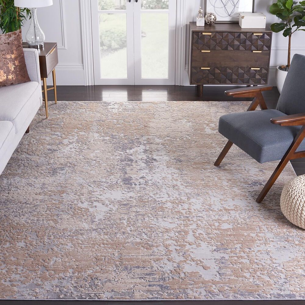 Safavieh Invista 9&#39; x 12&#39; Grey and Cream Area Rug, , large