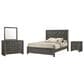 Crown Mark Valor 4-Piece Queen Bedroom Set in Gray, , large