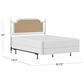 Richlands Furniture Melanie Queen Poster Panel Wood Headboard and Frame in White, , large