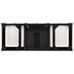 James Martin Vanities Brittany 60" Single Bathroom Vanity in Black Onyx with 3 cm Victorian Silver Quartz Top and Rectangular Sink, , large