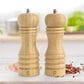 HIC Kitchen Salt and Peppermill with Grinder Set in Brown (Set of 2), , large