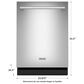 Maytag 24" Built-in Dishwasher with  Enhanced Wash in Fingerprint Resistant Stainless Steel, , large
