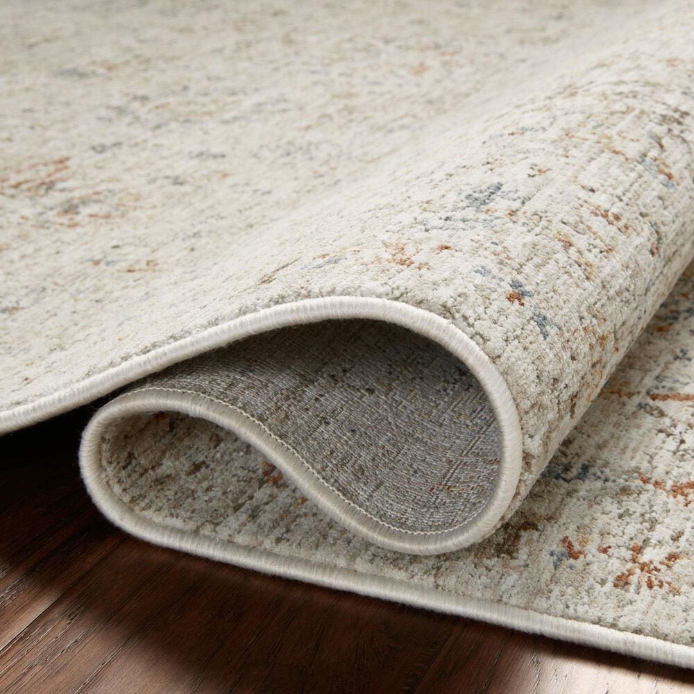 Amber Lewis x Loloi Honora Bone and Multicolor 3&#39;9&quot; x 5&#39;9&quot; Area Rug, , large