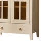 HOMLUX 71" Arched Curved Storage Cabinet in White, , large
