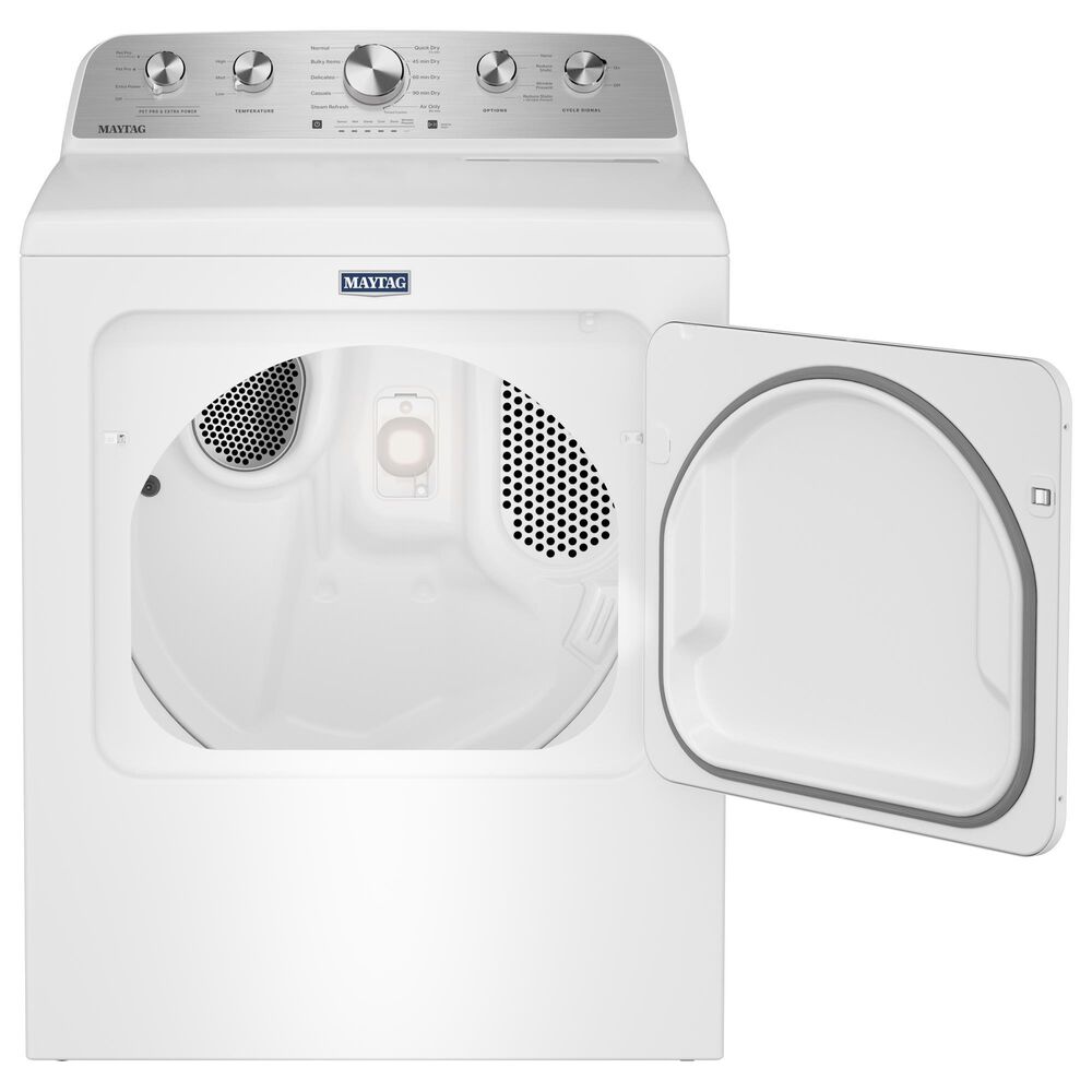 Maytag 7 Cu. Ft. Front Load Electric Dryer with Pet Pro Option in White, , large