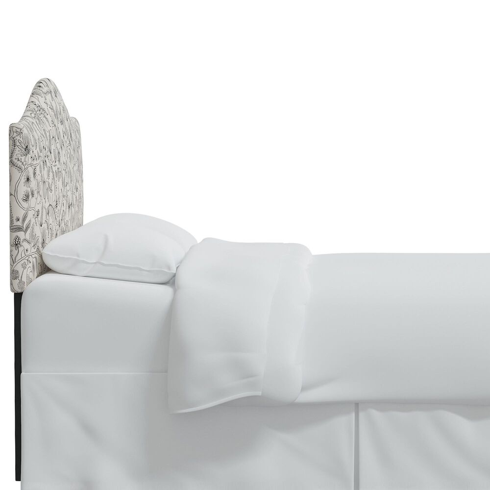 Skyline Furniture Mayfair California King Headboard in Aviary Black and Cream, , large