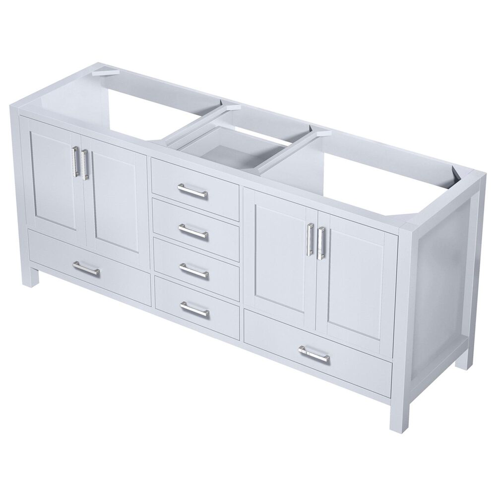 Lexora Home Jacques 72" Double Bathroom Vanity Cabinet Only in White, , large