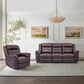 Blue River Marcel Manual Reclining Sofa in Dark Brown, , large