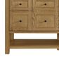 James Martin Vanities Breckenridge 60" Single Bathroom Vanity in Light Natural Oak with 3 cm Eternal Jasmine Pearl Quartz Top and Rectangular Sink, , large