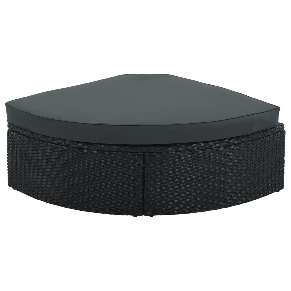 HOMLUX 7-piece Outdoor Conversation Set with Black Wicker in Gray, , large