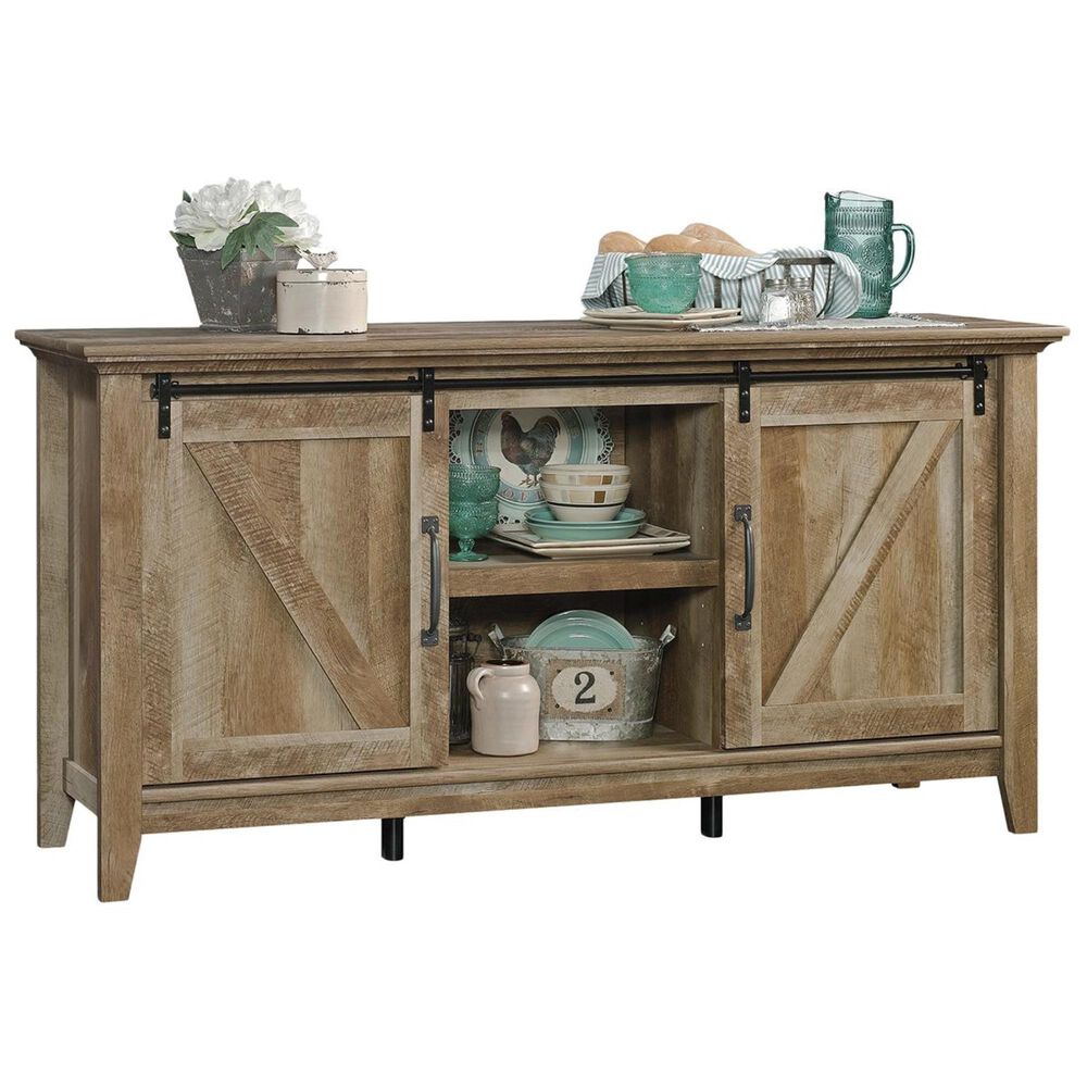Sauder Dakota Pass 66&quot; Credenza in Craftsman Oak, , large