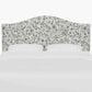 Rifle Paper Co Crafted by Cloth & Company Mayfair King Headboard in Aviary Black and Cream, , large