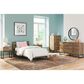 Ashley Deanlow 5-Drawer Chest in Honey Brown and Dark Pewter, , large